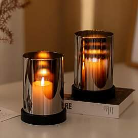 Glasseam Windlicht Glas Kerzenhalter