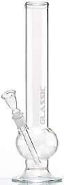 Glassic Glas Bong Tabakpfeife Sandgestrahlt Kugel
