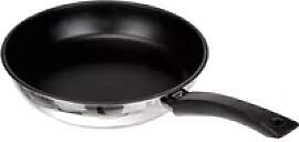 Glatte Pfanne aus Edelstahl Lacor Home 18/10 D,28