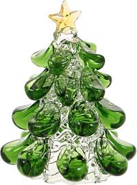 GLEAVI Mini Kristall Weihnachtsbaum Figurine mit