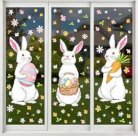 Gleemix Fensterbilder Ostern Selbstklebend, 6