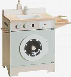 Glenn Kids Holzwaschmaschine Braun Natur - Sklum