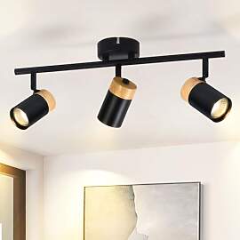 Glitzerlife Deckenleuchte 3 Flammig Schwarz