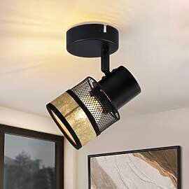 Glitzerlife Deckenstrahler 1 Flammig Schwarz