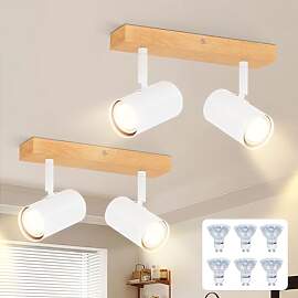 Glitzerlife Deckenstrahler 2 Flammig Holz