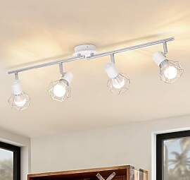 Glitzerlife Deckenstrahler 4 Flammig Vintage