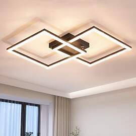 Glitzerlife LED Deckenlampe Schwarz Wohnzimmer -