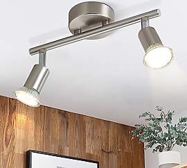 Glitzerlife LED Deckenstrahler 2 Flammig Flurlampe 