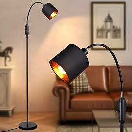 Glitzerlife Stehlampe Schwarz Bogenlampe