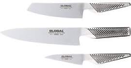 Global G-257 Messer-Set 3-teilig - Cromova 18 Stahl