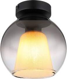 GLOBO Deckenleuchte BARRY 15749D schwarz Rauch