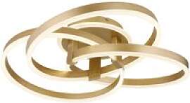 GLOBO Deckenleuchte gold Acryl Aluminium Metall