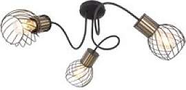 GLOBO Deckenleuchte gold schwarz Metall H/D: ca.