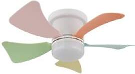 GLOBO Deckenventilator bunt weiß Opal H/D: ca.