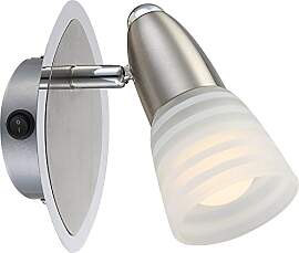 Globo Dekorative LED Strahler nickel matt, chrom