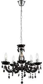 GLOBO Kronleuchter schwarz Acryl Metall H/D: ca.