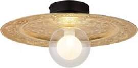 GLOBO LED-Deckenleuchte schwarz gold Metall
