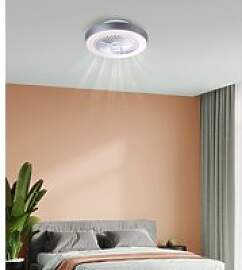 GLOBO LED-Deckenventilator weiß grau Metall