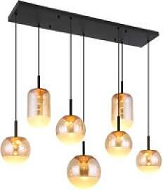 GLOBO LED-Hängeleuchte messing schwarz Aluminium