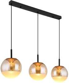 GLOBO LED-Hängeleuchte schwarz messing Aluminium