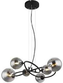 GLOBO LED-Pendelleuchte 10676 Rauch mattschwarz