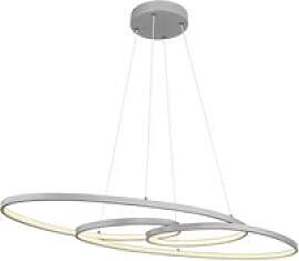 GLOBO LED-Pendelleuchte Chrom silber Aluminium