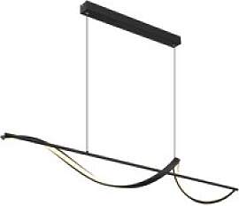 GLOBO LED-Pendelleuchte Opal schwarz Silikon