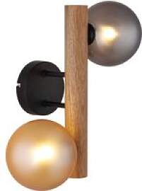 GLOBO LED-Wandleuchte Rauch dunkelbraun amber