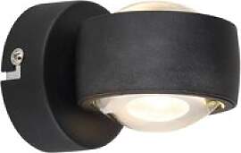 GLOBO LED-Wandleuchte schwarz Metall B/H: ca.