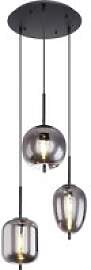 GLOBO Pendelleuchte Blacky 15345-3 schwarz Metall