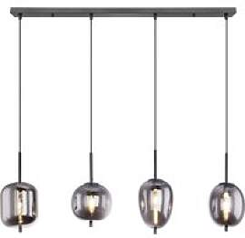 GLOBO Pendelleuchte Blacky 15345-4 schwarz Metall
