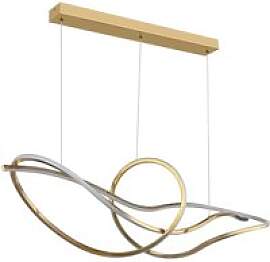 GLOBO Pendelleuchte Craft Gold Opal Edelstahl