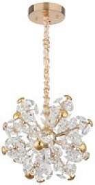 GLOBO Pendelleuchte gold klar Glas Metall H/D: ca. 