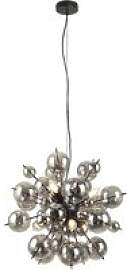 GLOBO Pendelleuchte mattschwarz Glas Metall H/D: