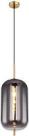 GLOBO Pendelleuchte messing Glas Metall H/D: ca.