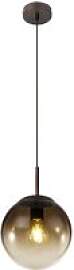 GLOBO Pendelleuchte Varus braun amber Glas Metall
