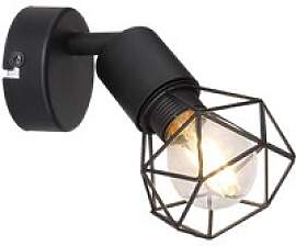GLOBO Spot Xara schwarz Metall B/H/T: ca. 8x14x13