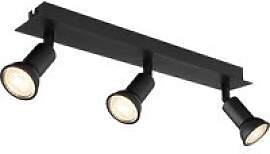 GLOBO Spotbalken 57998-3 schwarz Metall B/H/L: ca. 