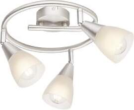 GLOBO Spotspirale Tadeus Chrom weiß Metall Glas