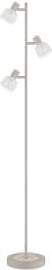 GLOBO Stehlampe sand Glas Metall B/H/L: ca.