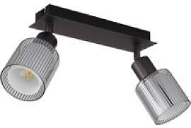 GLOBO Strahler schwarz Chrom Metall Glas B/H/L: