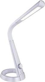 GLOBO Tischleuchte 58376S silber weiß Kunststoff