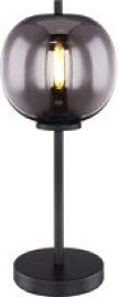 GLOBO Tischleuchte Blacky schwarz Glas Metall H/D: 