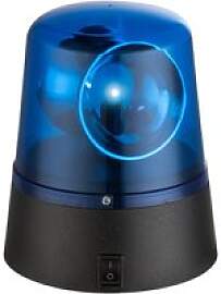 GLOBO Tischleuchte Police blau Kunststoff H/D: ca. 