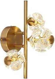 GLOBO Wandleuchte gold klar Metall B/H/T/L: ca.