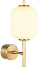 GLOBO Wandleuchte messing Glas Metall B/H: ca.