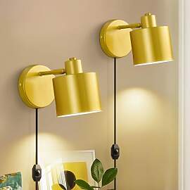 Glowlit Wandlampe mit Stecker und Dimmbarem