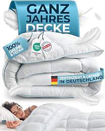 Glückstoff® Feder- und Daunendecke 155x220cm