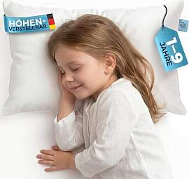 Glückstoff® Kissen für Kinder [MITWACHSEND AB