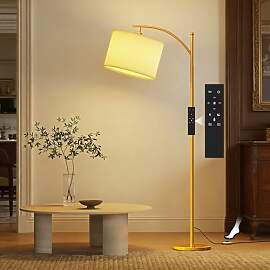 GLUROO Stehlampe Wohnzimmer mit Fernbedienung,